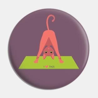 Padahastasana Yoga Cat Pin