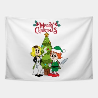 Chucky & Tiffany X-mas Tapestry