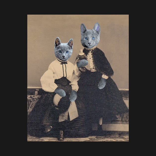 Sepia Copy of Russian Blue Girls by Loveday101