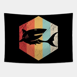 Shark Retro Distressed Tapestry