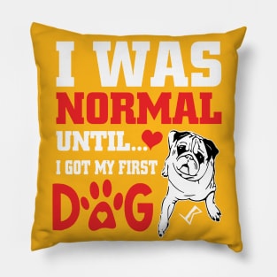 I was normal until I got my first dog Pillow