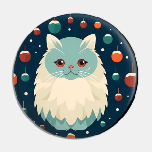 Persian Cat Xmas  Ornament, Love Cats Pin