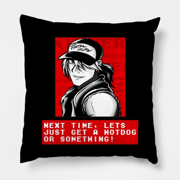 Terry Bogard Victory Pillow by Kirkhardt Designs