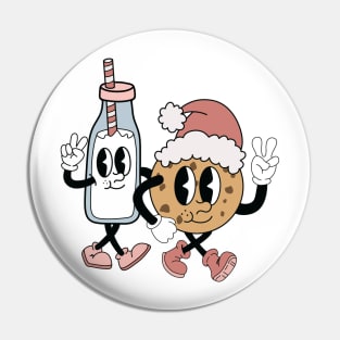 Christmas characters milk & cookies Pin