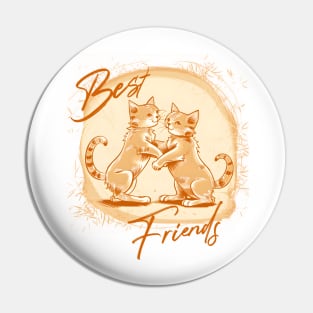 Best Cat Friend Pin