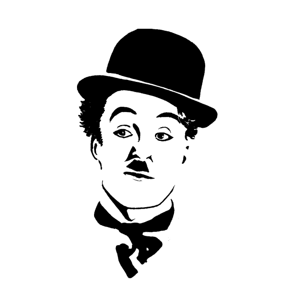 Bw Artwork Chaplin by pete studio