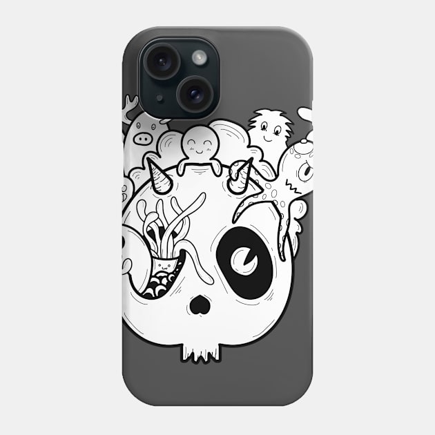 Skull Doodle Phone Case by Tutormade