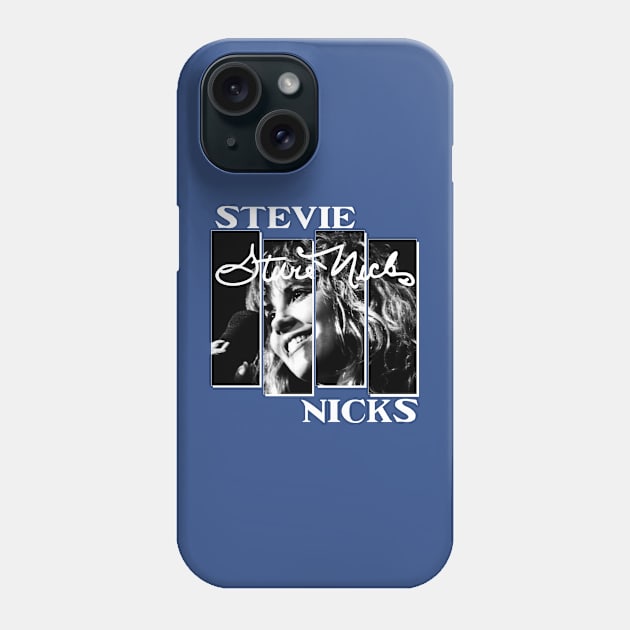 Stevie Nicks Urban Style - Black and White Phone Case by Olievera