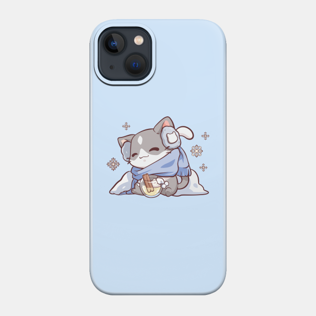 Winter Warmth - Cat - Phone Case