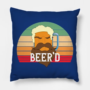 Beer'd, Beard Beer, Funny Beer Mug Pillow