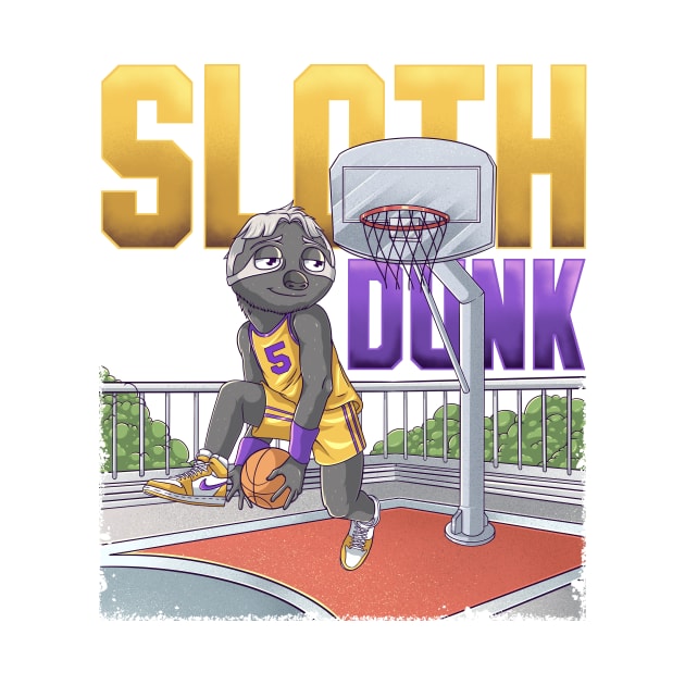 Sloth Dunk by ragil_studio