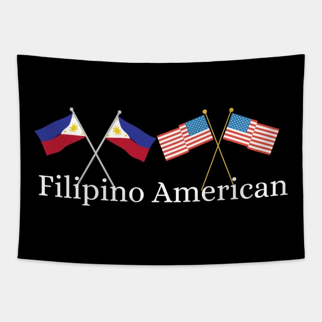 filipino american pride Tapestry by CatheBelan