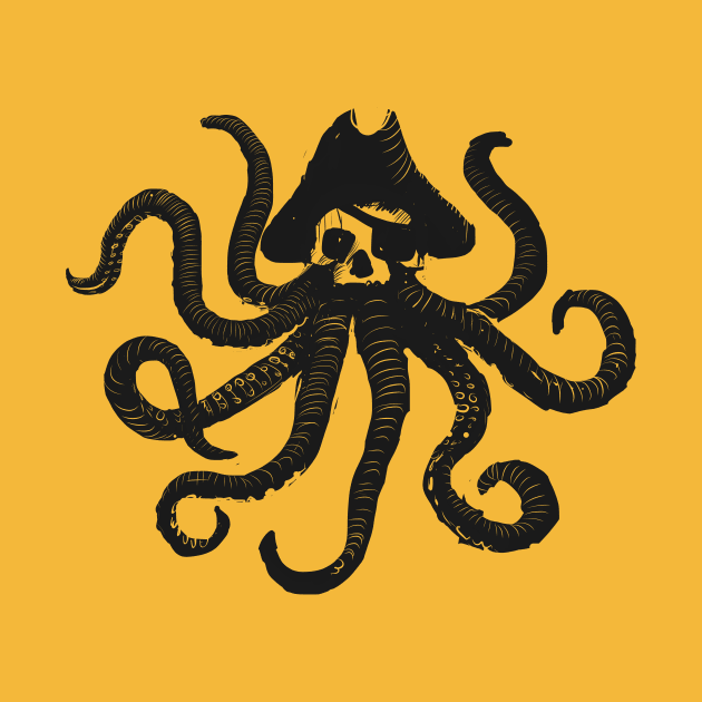 The black octopus pirate by colatudo