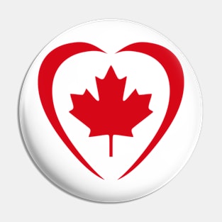 Canadian Patriot Flag Series (Heart) Pin