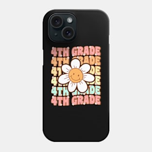 Groovy 4th Grade Back To School First Day of Fourth Grade Phone Case