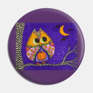 Halloween owl Pin