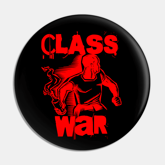 Class War - Molotov Cocktail Pin by EddieBalevo