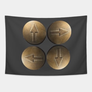 Glamorous shining copper arrow pattern Tapestry