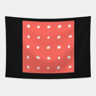 Dot Pattern on Coral Tapestry