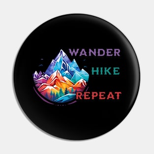 Wander, Hike, Repeat Pin