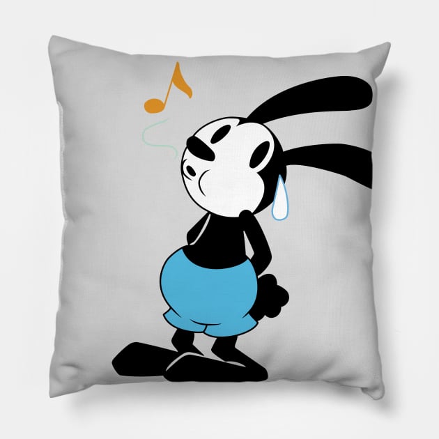 Nervous Oswald Pillow by NoirPineapple