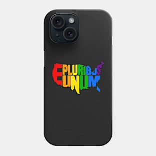 E Pluribus Rainbow Tee Phone Case