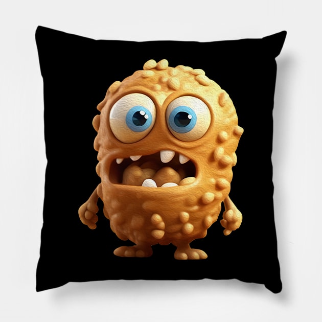 The Peanutter Menace Pillow by NONGENGZ