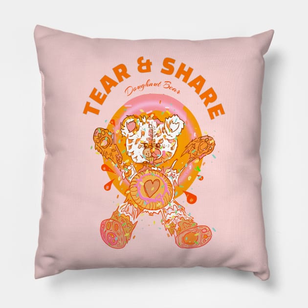 Tear & Share Bear Pillow by Ace13creations