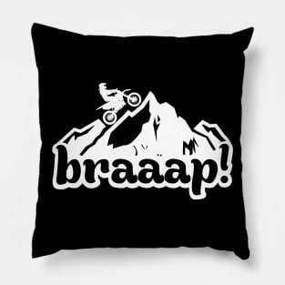 Enduro Dirt Bike Braaap Pillow