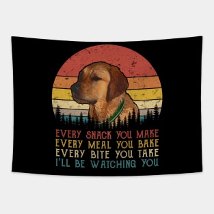 Retro Goldador Every Snack You Make Every Meal You Bake Tapestry