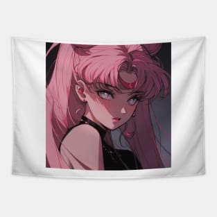 Pink haired anime cutie Tapestry