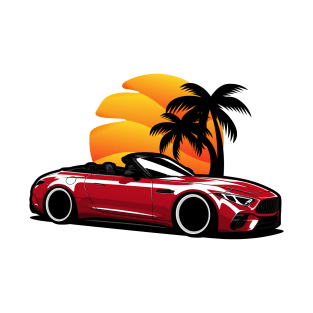 Red SL63 Roadster Sunset T-Shirt
