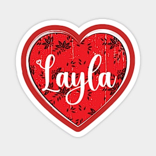 I Love Layla First Name I Heart Layla Magnet