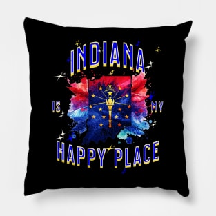 Indiana is my Happy Place Pillow