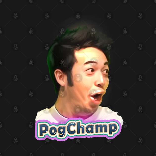 PogChamp Twitch emote redesigned HD with lettering art by therustyart