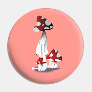 The Happiest Mushroom Pin