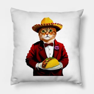 Taco Cat Provides All the Tacos Pillow