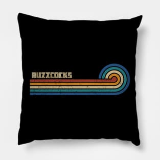 Buzzcocks - Retro Sunset Pillow