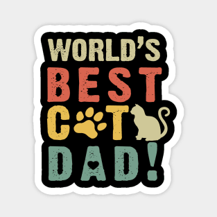 World's Best Cat Dad Costume Gift Magnet