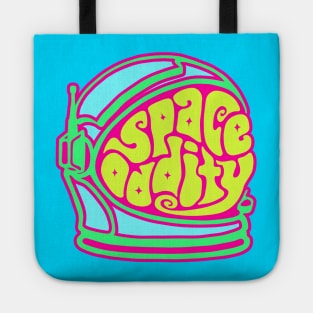 Space Oddity Astronaut Helmet Word Art Tote