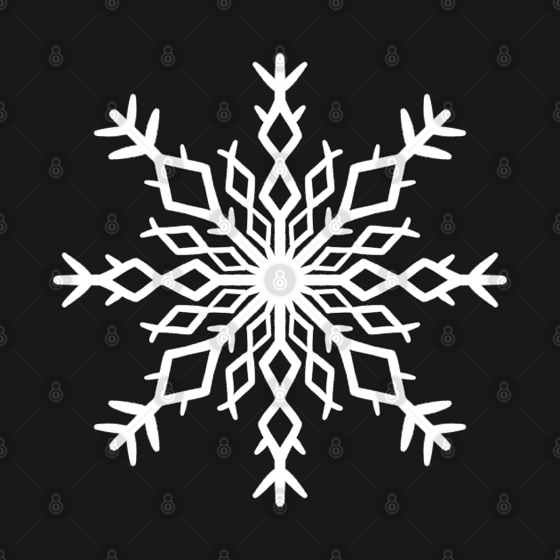 Simple white snowflake by SRSigs