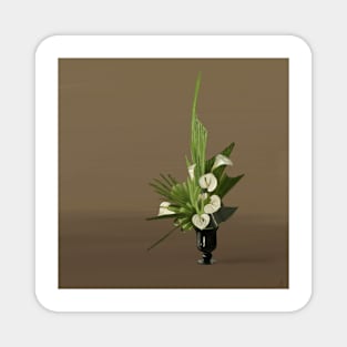 Minimalist Neutral Bouquet Magnet