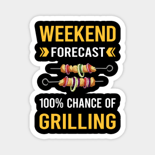 Weekend Forecast Grilling Magnet