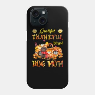 Chocolate Labrador Pumpkin Thankful Grateful Blessed Dog Mom Phone Case