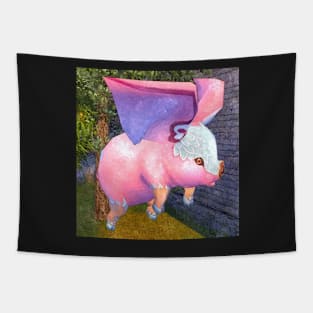 Flying pig Tapestry