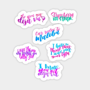 deja vu lyrics sticker pack Magnet