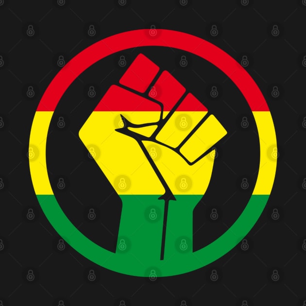Black Power Fist, black lives matter, black history, Africa colors by UrbanLifeApparel