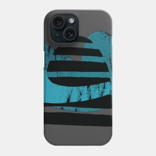 abstract blue and black Phone Case