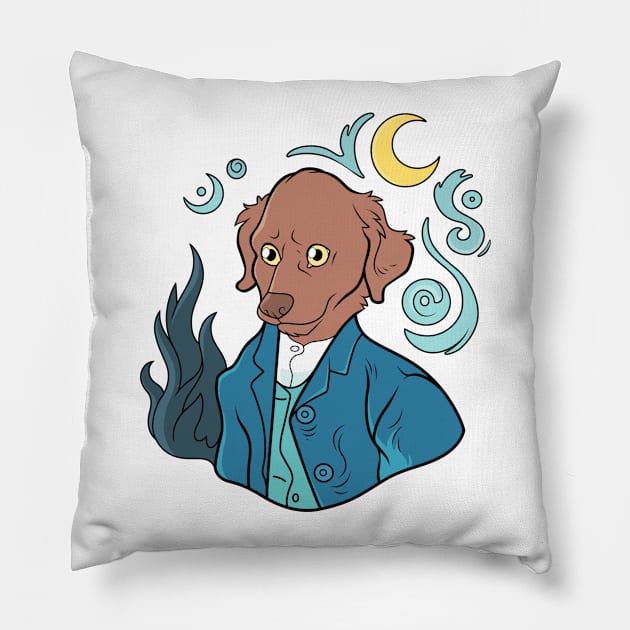 Vincent van Dogh Pillow by mariamar