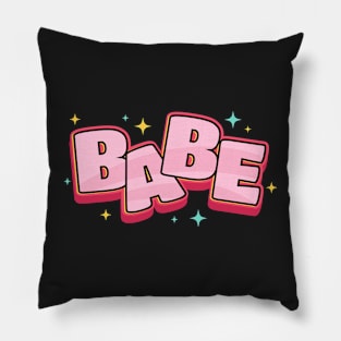 Babe text design Pillow